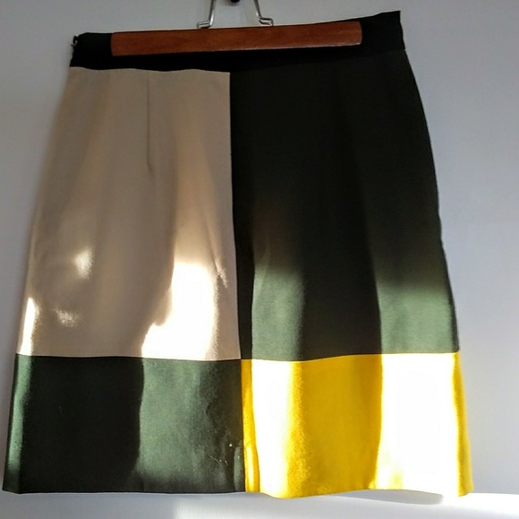 Kate Spade Color Block Wool Skirt - Picture 2 of 6